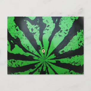 Wassermelone Fußball/Fußball Postkarte