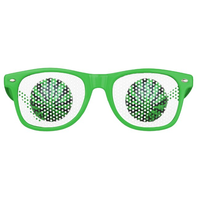 Wassermelone Fußball/Fußball Sonnenbrille (Vorderseite)