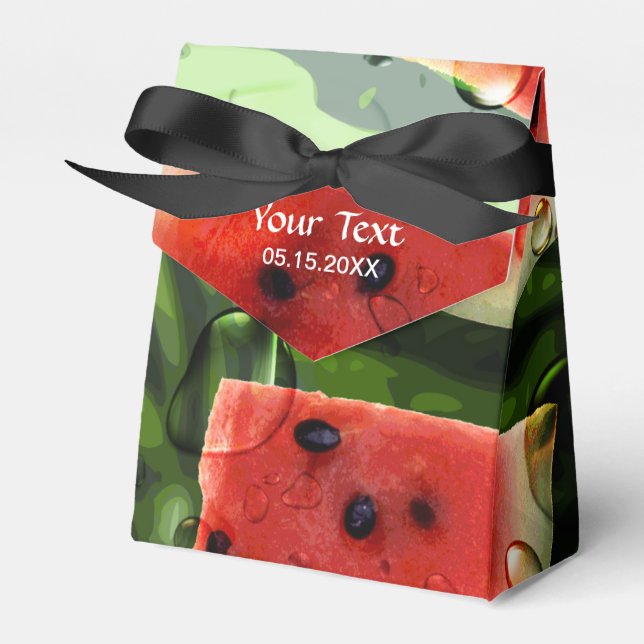Wassermelone-Gastgeschenk Geschenkschachtel (Vorderseite)