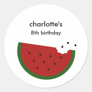 Wassermelone Gastgeschenk Sticker oder Umschlag Au