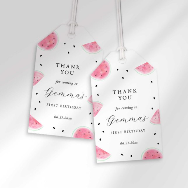 Wassermelone Gastgeschenk Tag Geschenkanhänger (Von Creator hochgeladen)