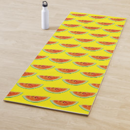 Wassermelone Gelb Grün Rot Farbe 4Amie Yogamatte