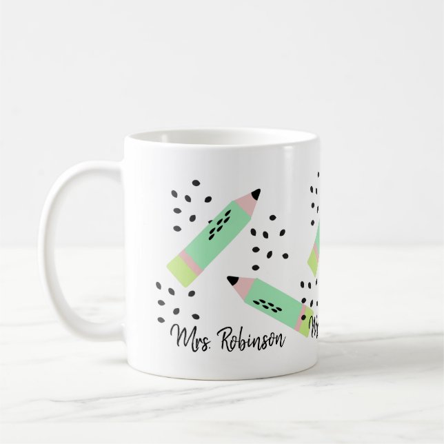 Wassermelone - Geschenk für Lehrer Kaffeetasse (Links)