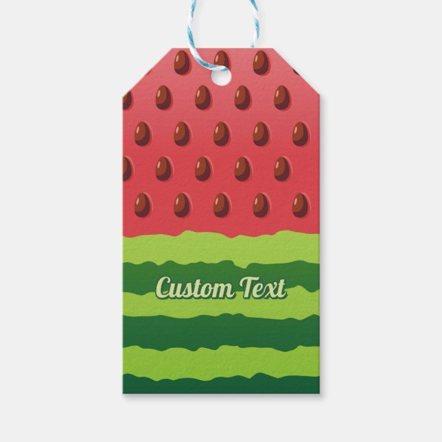 Wassermelone Geschenkanhänger (Vorderseite)