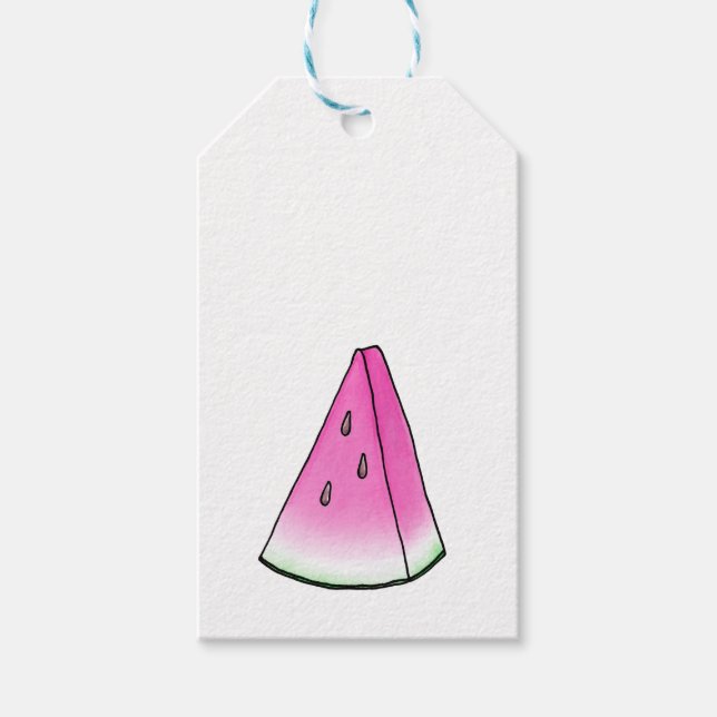 Wassermelone Geschenkanhänger (Vorderseite)