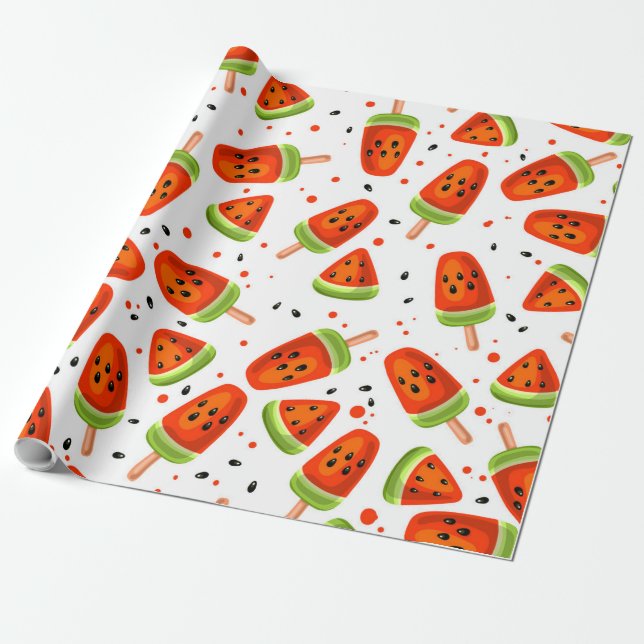 Wassermelone Geschenkpapier (Ungerollt)