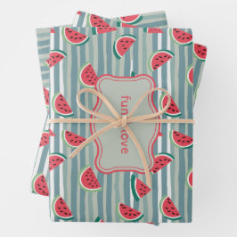 Wassermelone Geschenkpapier Set