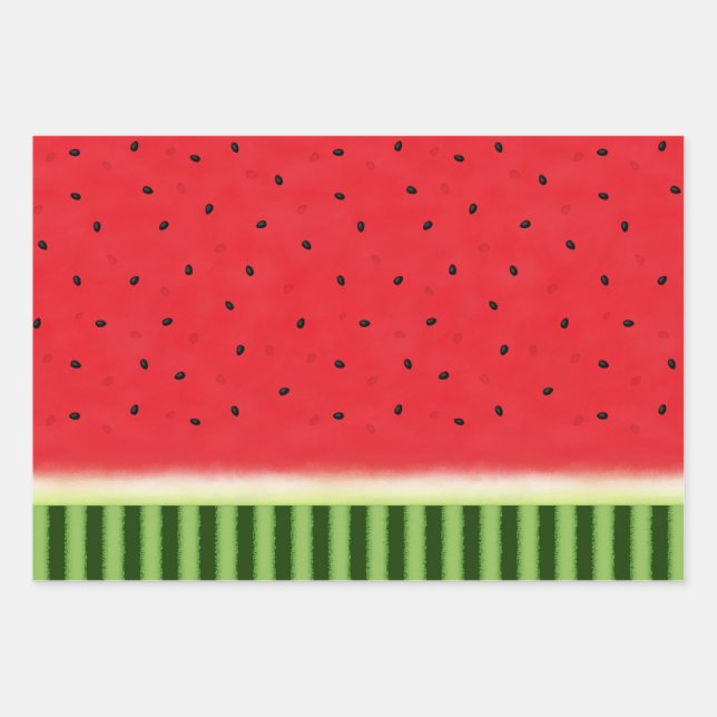Wassermelone Geschenkpapier Set (Vorderseite)