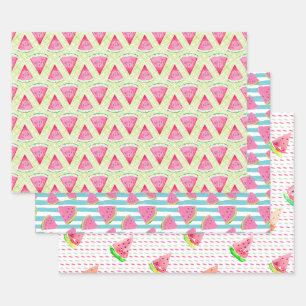 Wassermelone Geschenkpapier Set