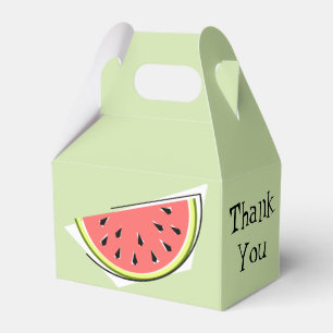 Wassermelone Grüne Slice Text Geschenkschachtel