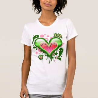 Wassermelone-Herz (Version 2) T-Shirt
