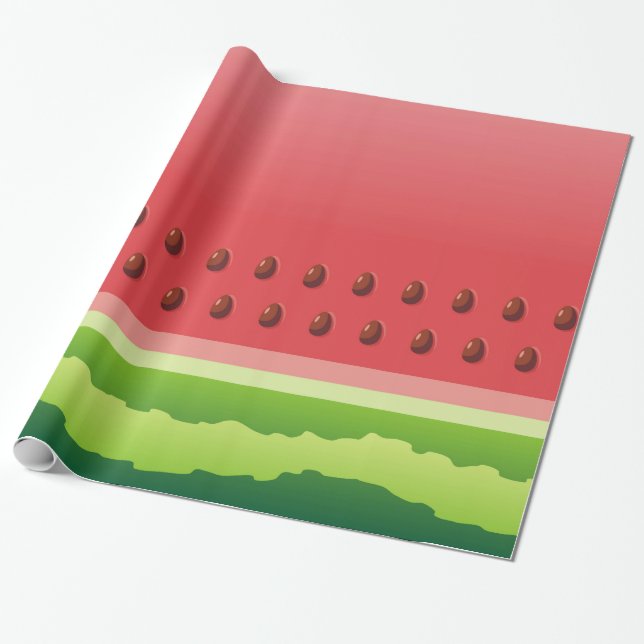 Wassermelone-Hintergrund Geschenkpapier (Ungerollt)