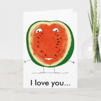 Wassermelone, ich Liebe dich.. Karte