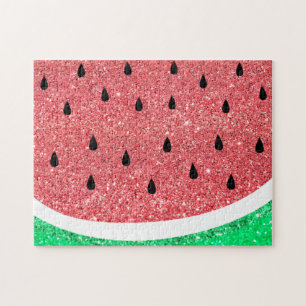 Wassermelone Imitat Glitzer Design