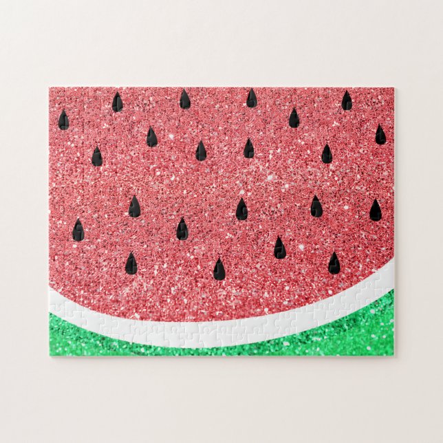 Wassermelone Imitat Glitzer Design (Horizontal)