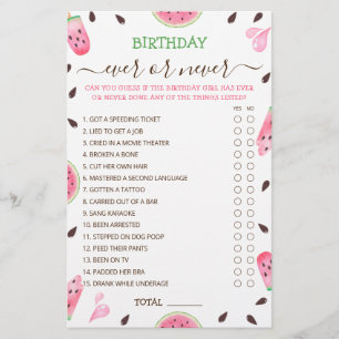 Wassermelone in einem Melon Geburtstag Ever oder n