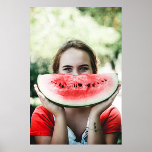 Wassermelone in Scheiben Poster