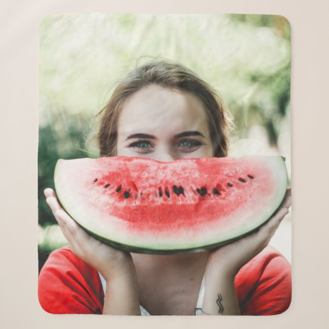 Wassermelone in Scheiben Sherpadecke (Vorderseite)