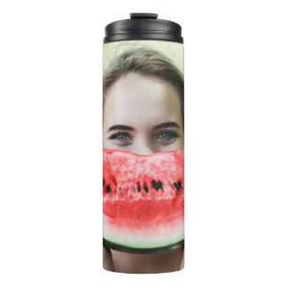 Wassermelone in Scheiben Thermosbecher