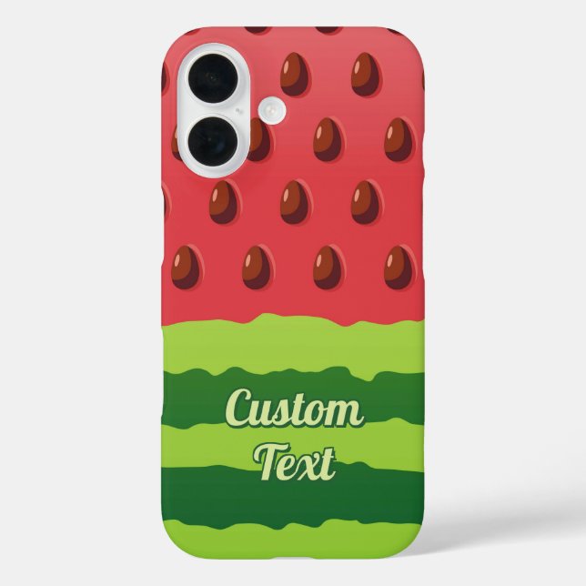 Wassermelone iPhone 16 Hülle (Rückseite)