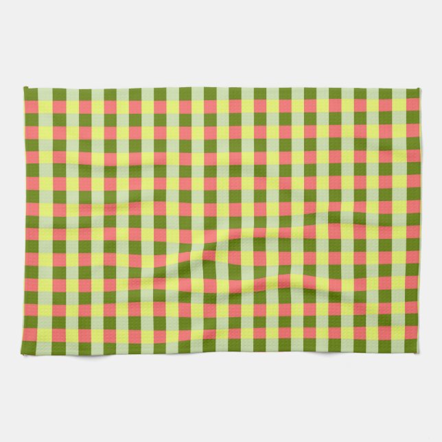 Wassermelone Karo Küchentuch (Horizontal)