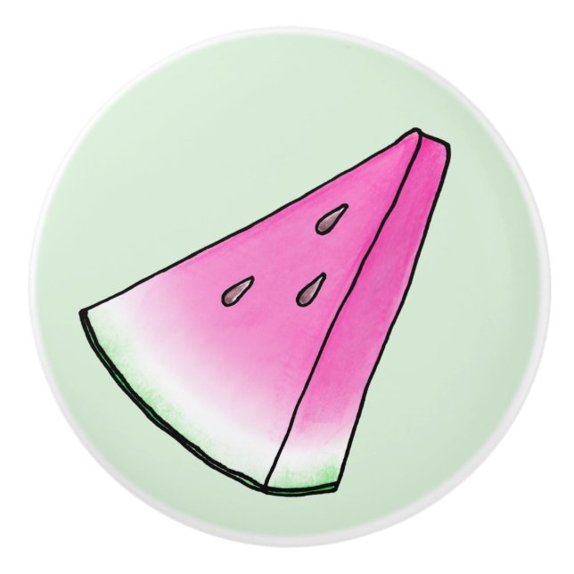 Wassermelone Keramikknauf (Vorderseite)