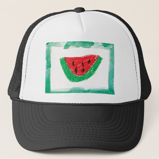 Wassermelone - Kinder Kunst für CHOC Truckerkappe (Vorderseite)