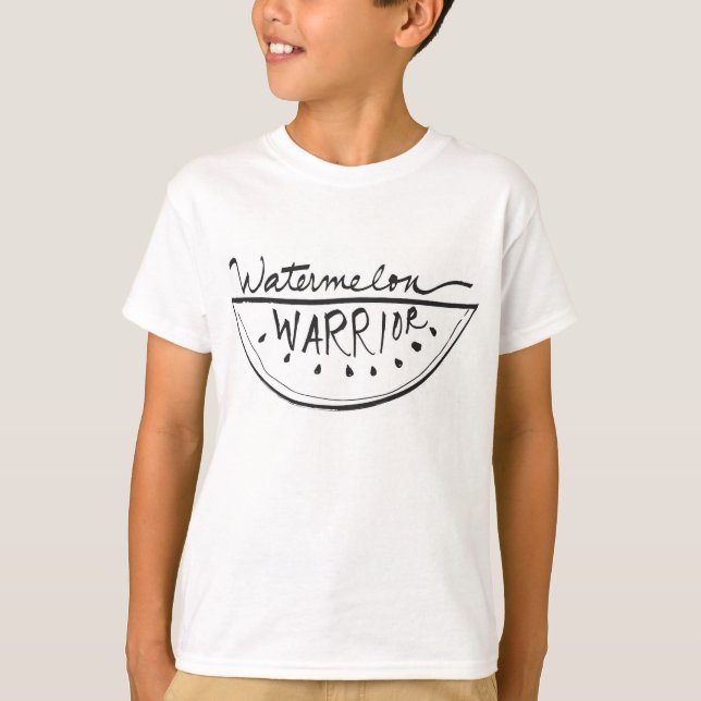 "Wassermelone-Krieger-" Bio KinderT - Shirt (Vorderseite)