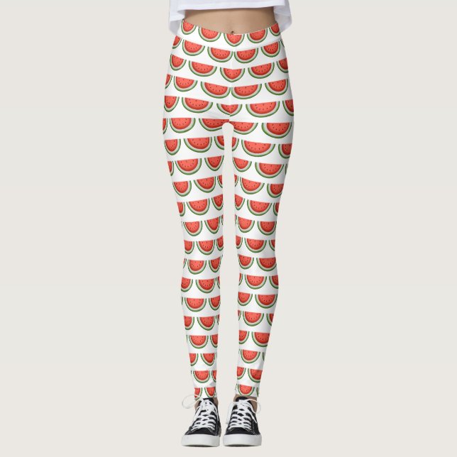 Wassermelone-Leggings Leggings (Vorderseite)
