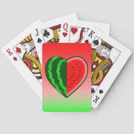 Wassermelone-Liebe Spielkarten