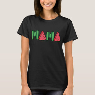Wassermelone Mama Fruitarian Lover Mama Sommerfrüc T-Shirt