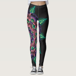 Wassermelone-Mandala Leggings