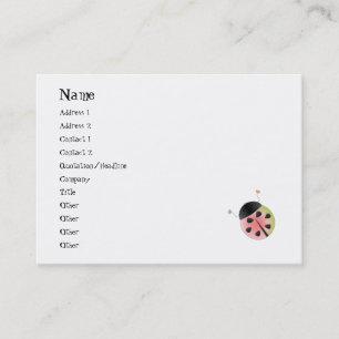 Wassermelone-Marienkäfer Visitenkarte