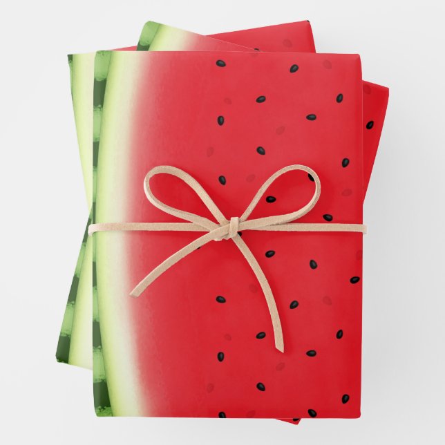 Wassermelone mit Rind Geschenkpapier Set (Beispiel)