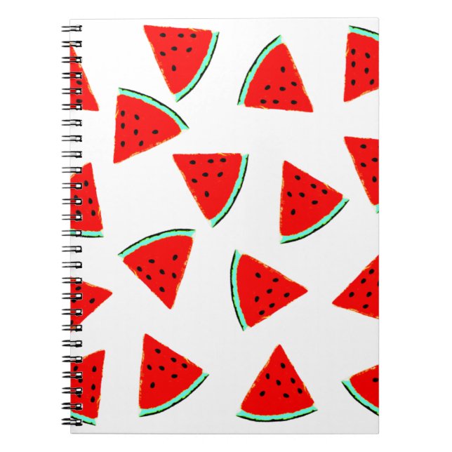 Wassermelone Muster Dreiecke Notizblock (Vorderseite)