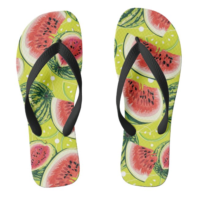 Wassermelone-Muster Flip Flops (Fußbett)