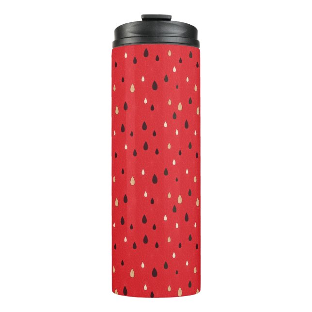 Wassermelone-Muster Thermosbecher (Vorderseite)