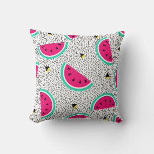 Wassermelone nahtlos Muster. Geometrischer Retrost Kissen