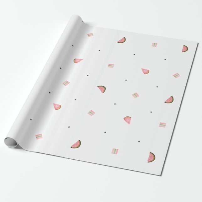 Wassermelone Nahtlose Muster Niedlich Regenbogen M Geschenkpapier (Ungerollt)