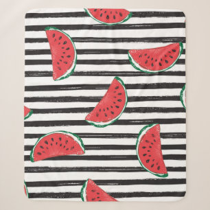 Wassermelone Nahtloses Muster Streifen Sherpadecke