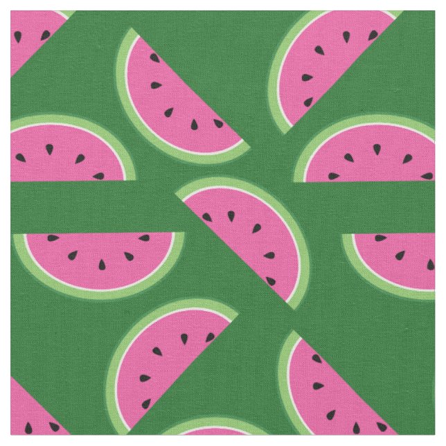 Wassermelone Niedlich Kids Summer Stoff (Nahaufnahme)