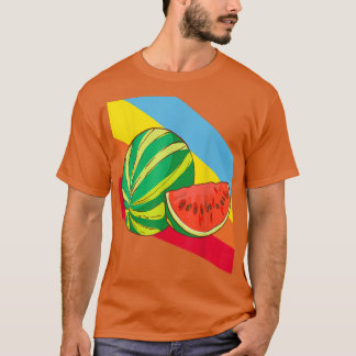 Wassermelone Obst Lebensmittel Vegan Vegetarisch T-Shirt
