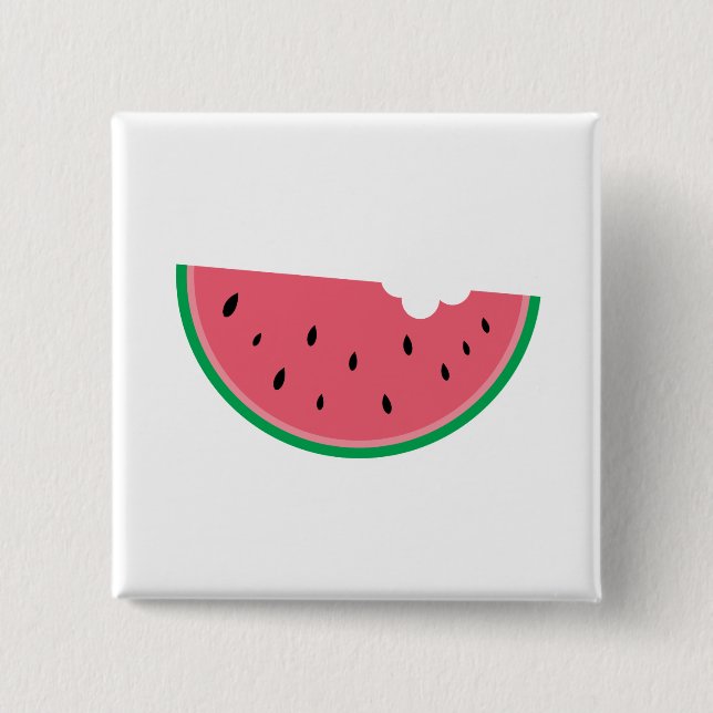 Wassermelone Obst Süße Gesundheit Frische Pasta ma Button (Vorderseite)