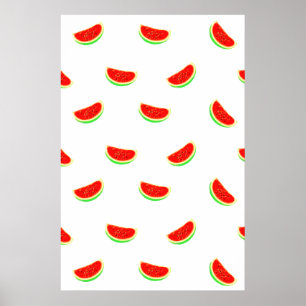 Wassermelone, Obstposter, tropische Früchte, Poster