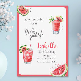 Wassermelone Party Drinks Save The Date