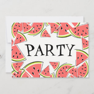 Wassermelone Party Einladung
