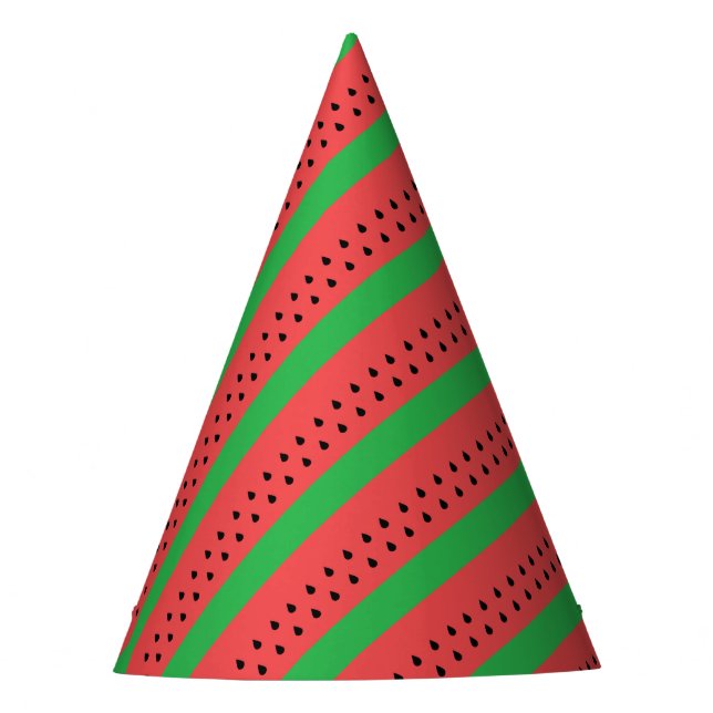 Wassermelone Partyhütchen (Vorderseite)