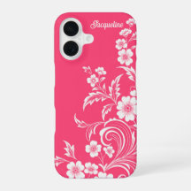 Wassermelone Pink Florales Wirbeln