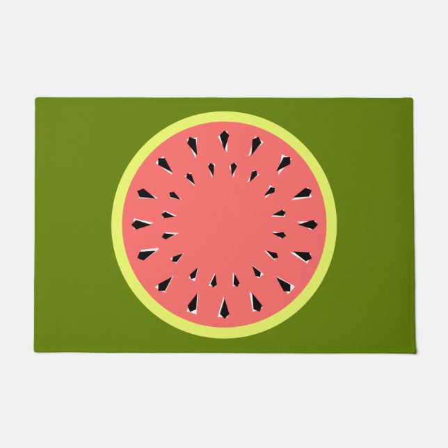 Wassermelone Pink Fußmatte (Vorderseite)