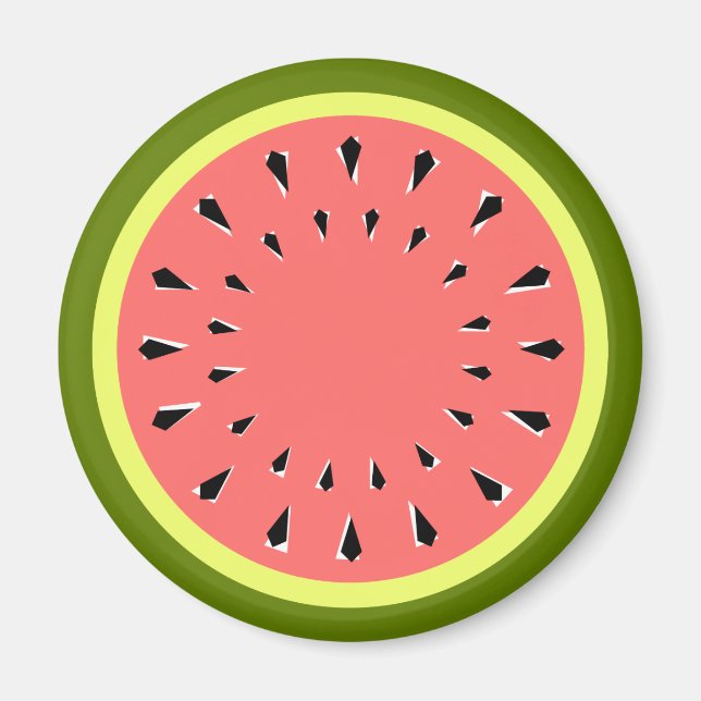 Wassermelone Pink Magnet (Vorne)